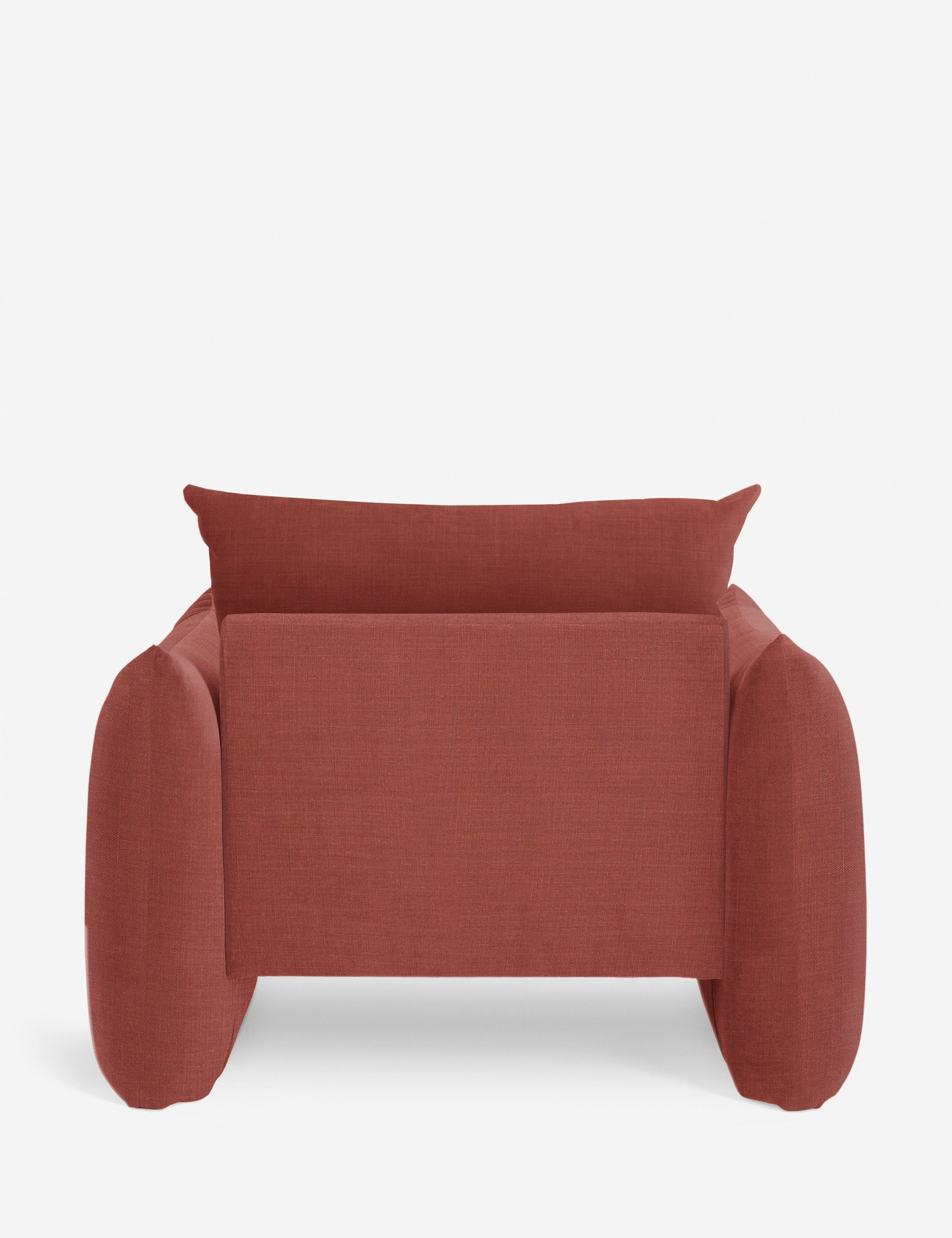 Stylish Banks Accent Chair - Modern Upholstered Lounge Chair for Living Room, Bedroom & Office - Comfortable Reading Chair with Sturdy Wooden Legs