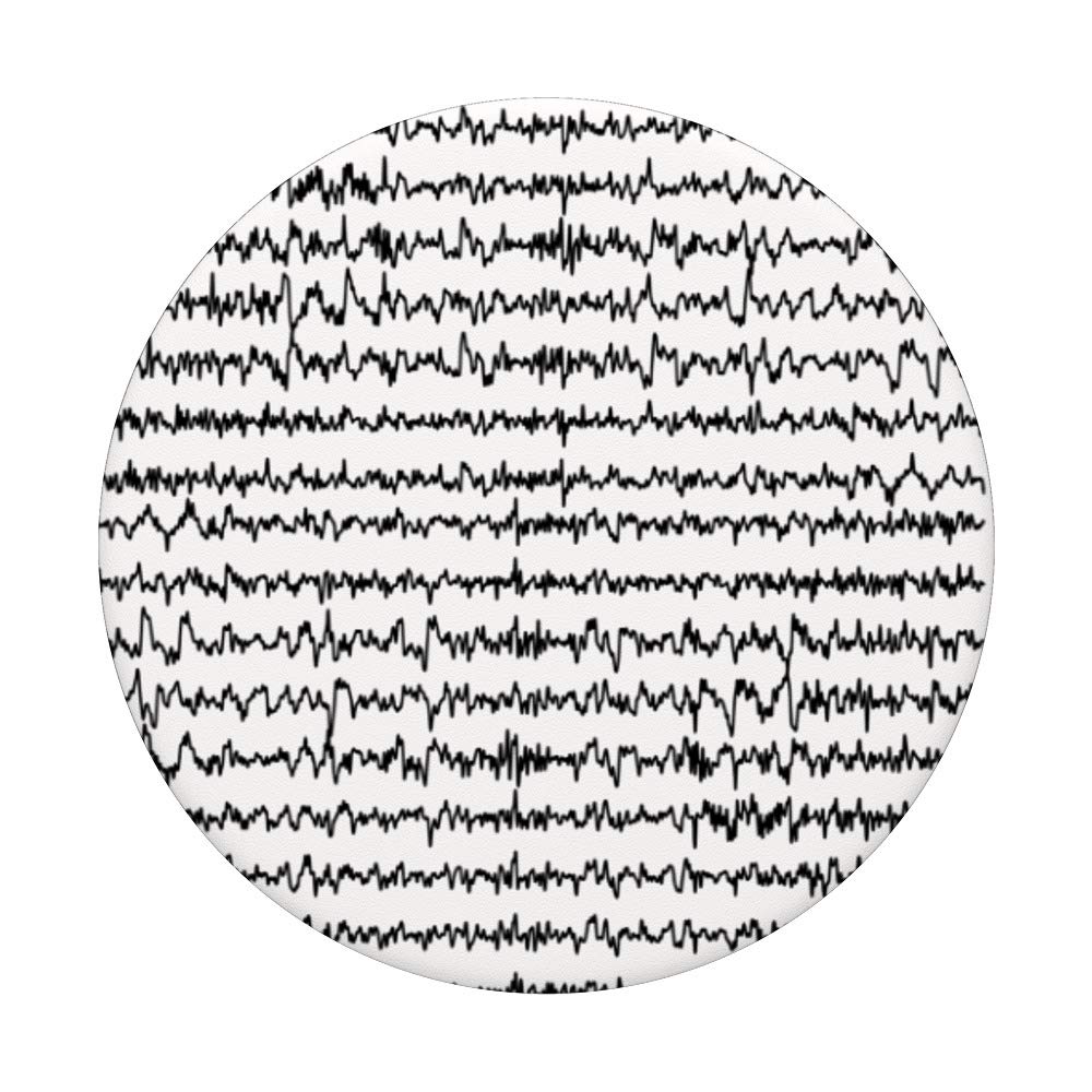 Brain Waves PopSockets Phone Grip & Stand - Expandable Phone Holder for iPhone, Samsung, Tablets - Perfect for Gaming, Selfies, and Everyday Use