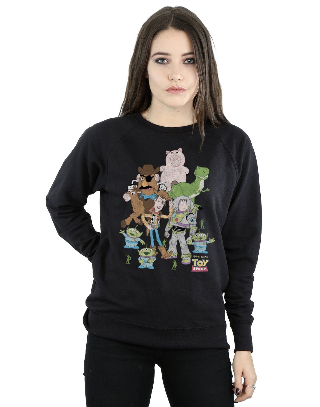 Disney Women's Toy Story Graphic Pullover Hoodie - Soft & Comfortable Sweatshirt for Casual Wear, Movie Nights & Disney Theme Park Outfits