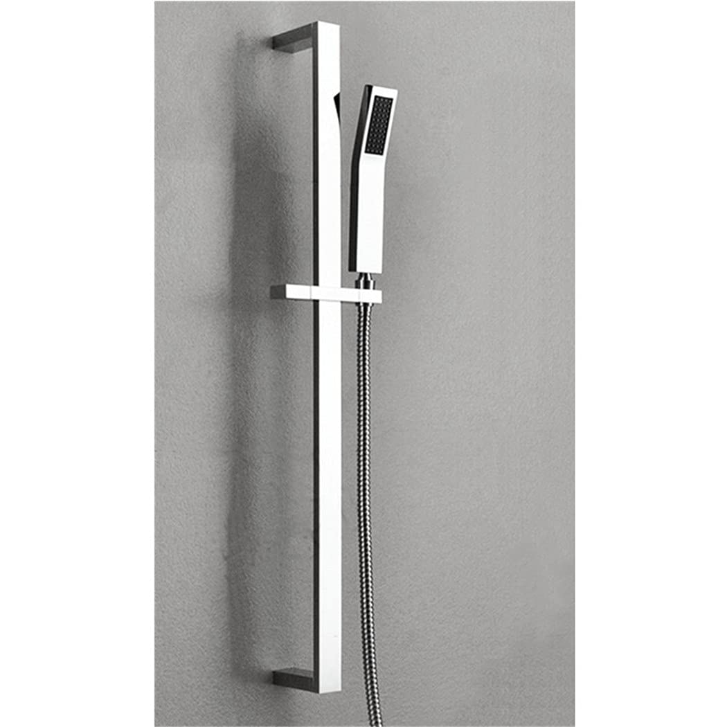 KEHAIOO Chrome Plated Slide Bar Handheld Shower Bracket Holder - Adjustable Shower Head Mount for Bathroom, Spa & RV Use