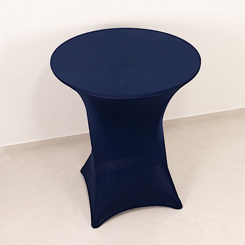 36 Elegant Spandex Cocktail Table Covers - High Top Style Stretch Tablecloths for Round Tables - Perfect for Weddings, Parties & Home Decor