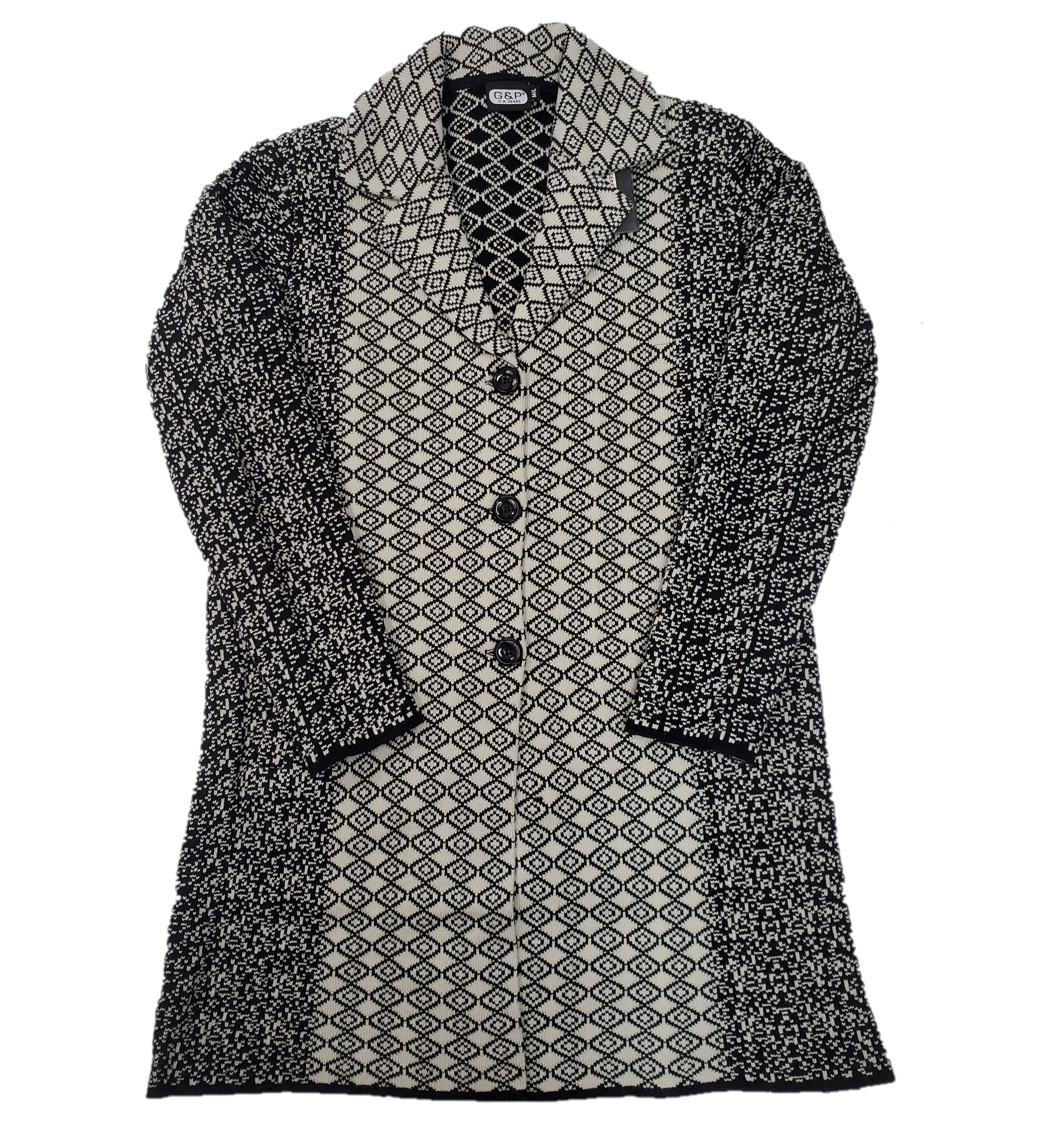 Women's Designer Knitted Coat - Elegant & Warm Winter Outerwear for Casual & Office Wear