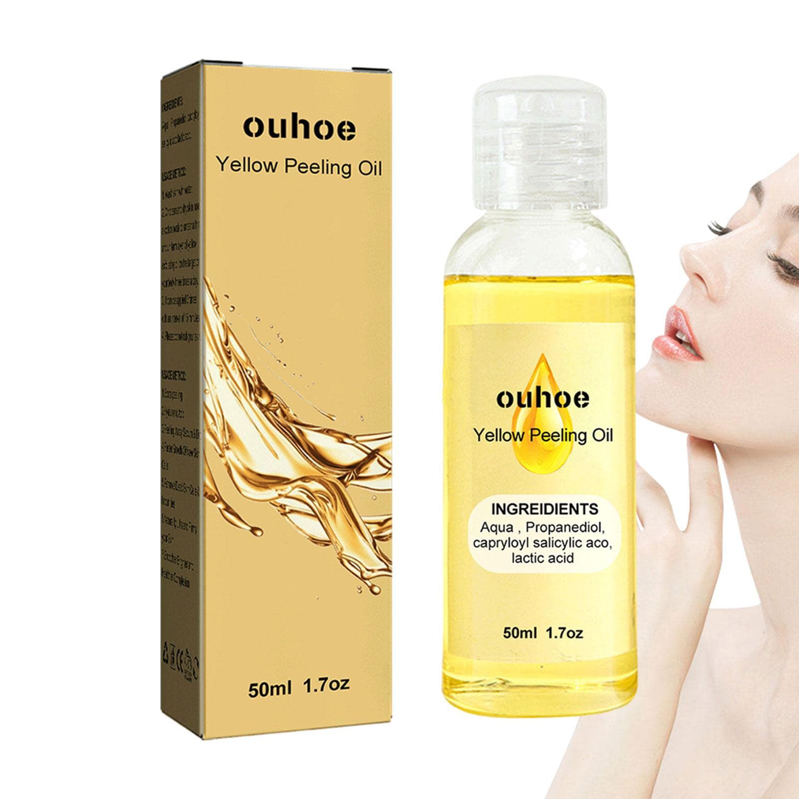 Extra Strength Yellow Peeling Oil - Skin Brightening & Moisturizing - 1.76oz - For Dead Skin Removal & Glowing Skin