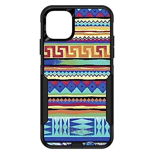Blue Red Yellow Tribal Print On Black Case