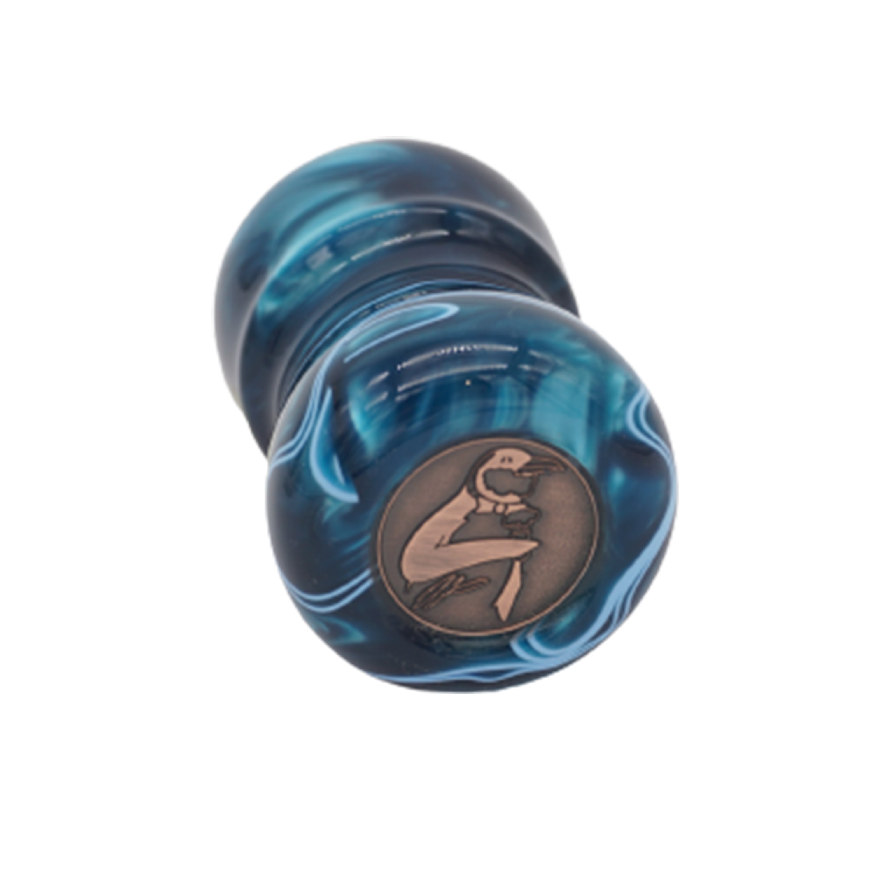Premium Ocean Waves Handcrafted Shaving Brush Handle - Fits 24mm & 26mm Knots - Perfect for Wet Shaving & Grooming Gifts - Luxury Bathroom Accessory for Men