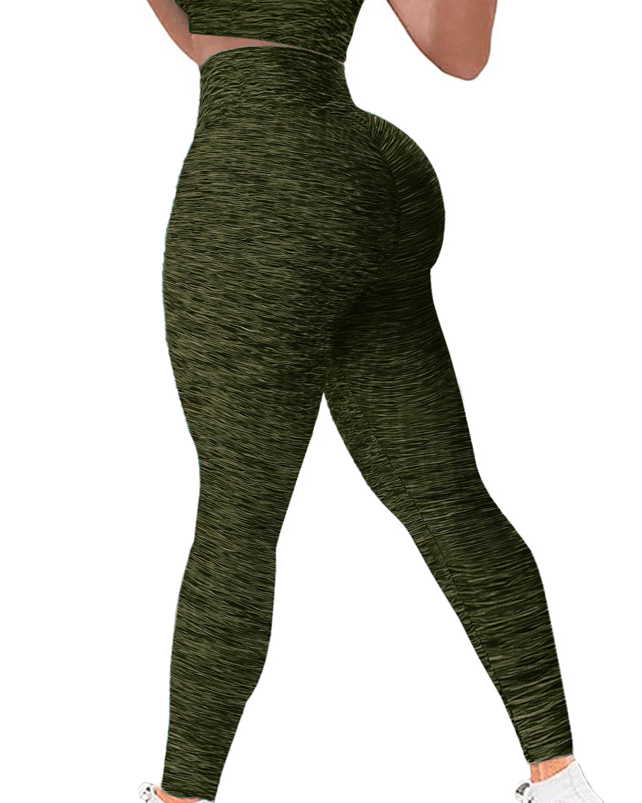 YAMOM High Waist Butt Lifting Yoga Pants for Women - Anti Cellulite Workout Leggings with Tummy Control - Perfect for Gym, Running & Everyday Wear