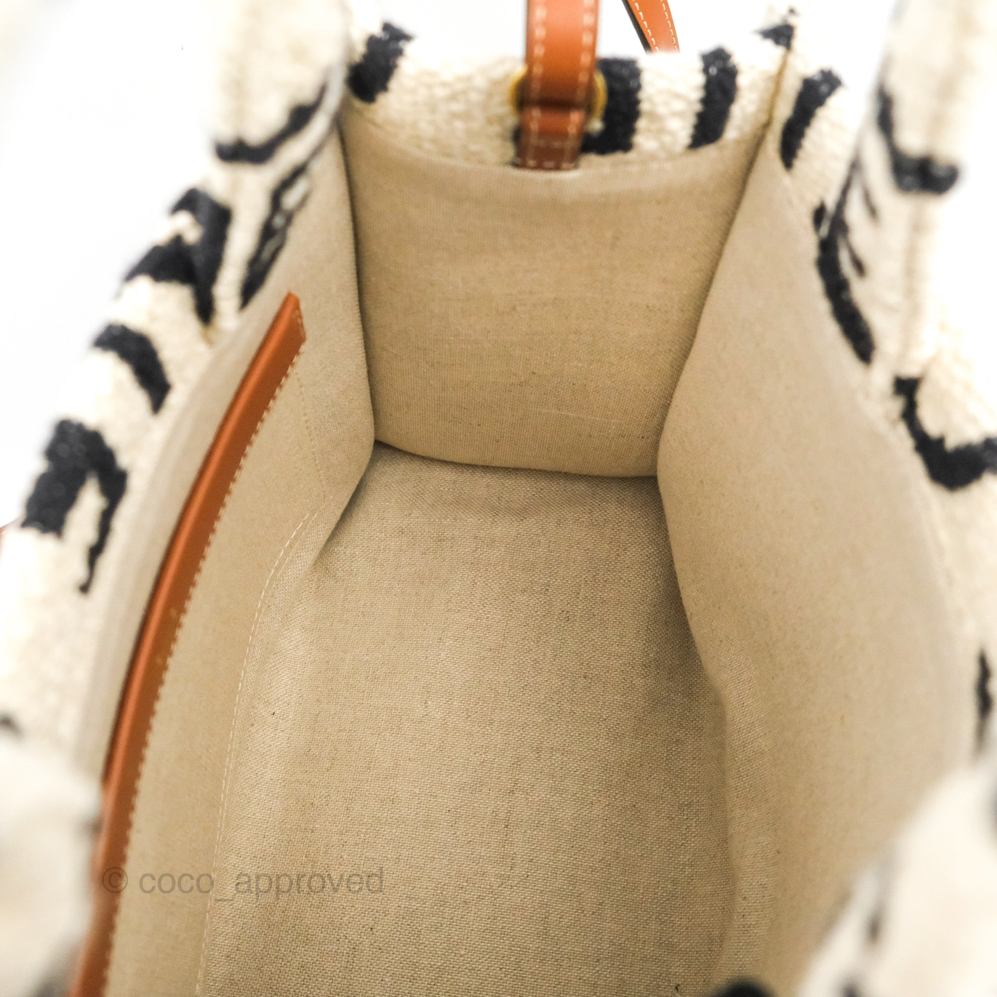 Celine Small Cabas Thais Textile Tote Bag in White - Luxury Designer Handbag for Women, Perfect for Work, Travel & Everyday Use