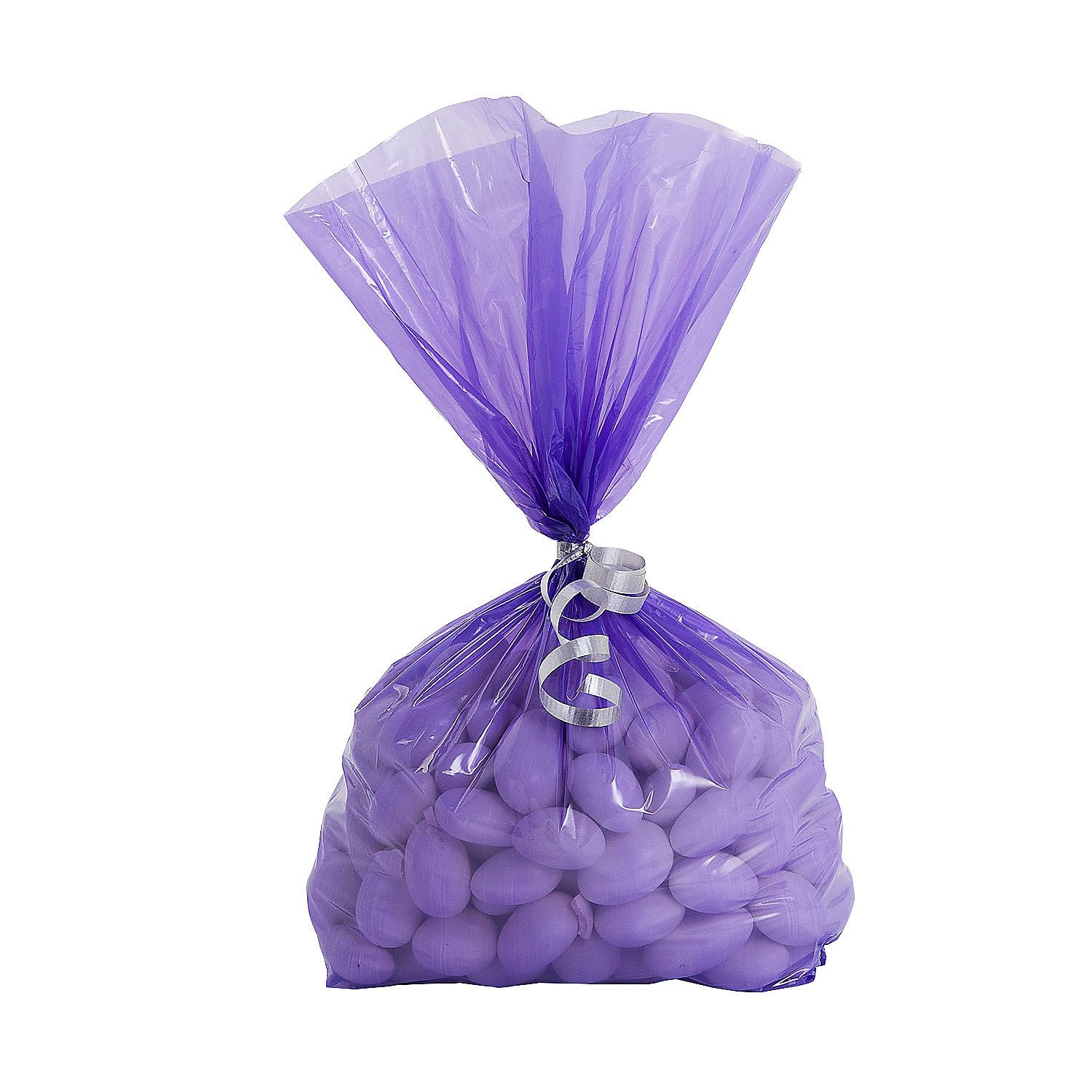 Fun Express Medium Purple Cellophane Bags (50-Pack) - 5.25” x 2.5” x 11” Bulk Cello Bags for Party Favors, Gift Wrapping & Candy Packaging - Perfect for Birthday Parties, Wedding Favors & Holiday Treat Bags