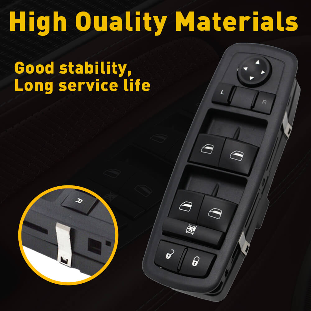 Chrysler 200 Dodge Dart Jeep Cherokee Power Window Control Switch 13+8 Pin - Master Replacement Part for Smooth Window Operation | Perfect for Car Repair & Maintenance