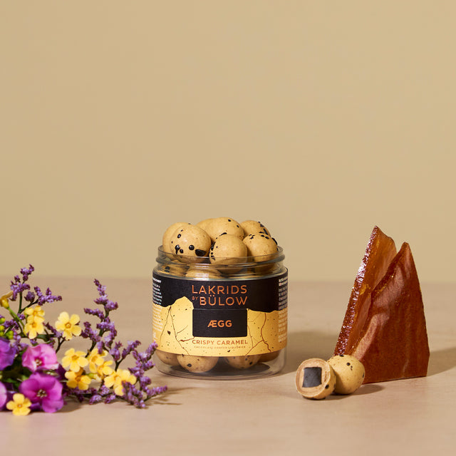 LAKRIDS BY BULOW Crispy Caramel Licorice Candy - Sweet & Salty Scandinavian Treat for Gifting, Snacking & Movie Nights