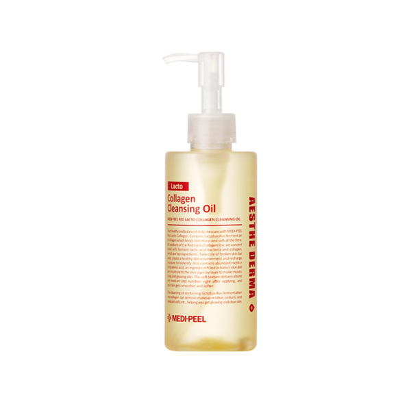 Medi Peel Red Lacto Collagen Cleansing Oil - Deep Cleansing & Hydrating Face Wash for Glowing Skin | Perfect for Daily Makeup Removal & Skincare Routine