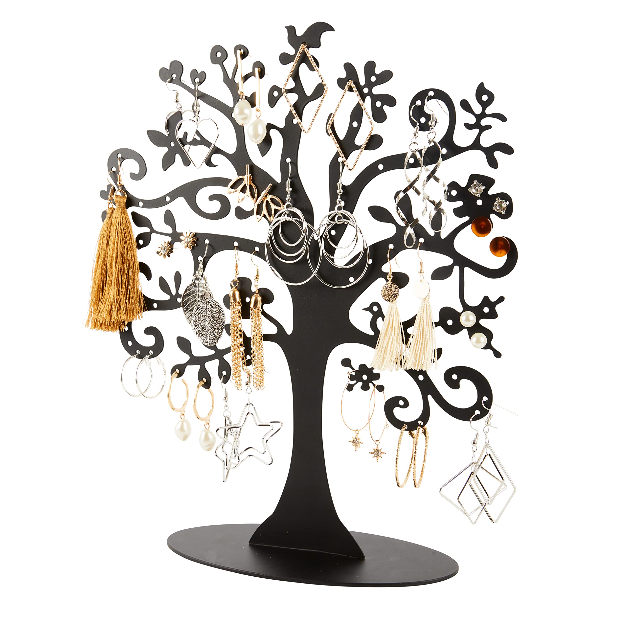 SoCal Jewelry Tree Organizer - Elegant Jewelry Stand for Earrings, Necklaces & Bracelets | Perfect for Bedroom, Bathroom & Travel Jewelry Display & Storage