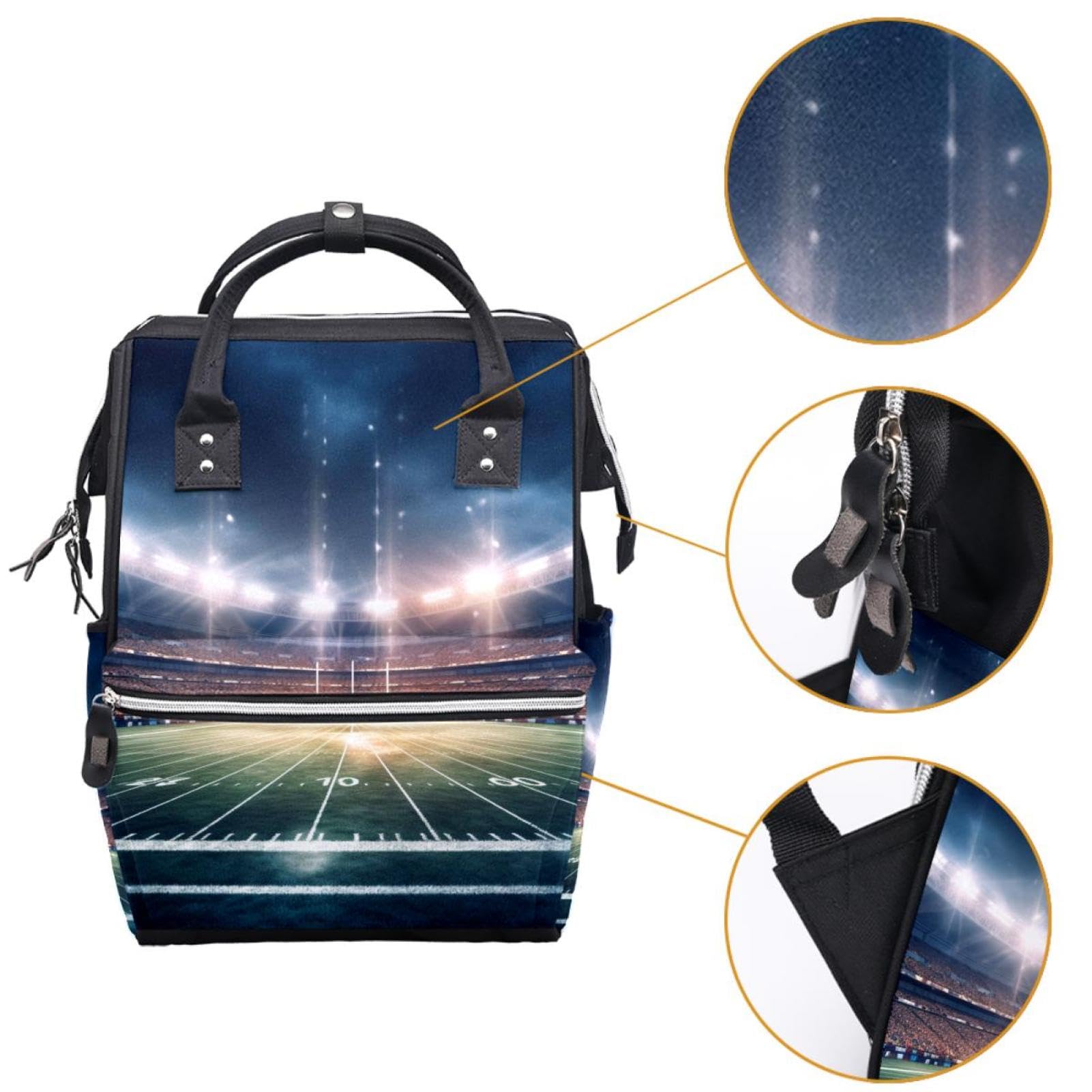 Premium Travel Backpack for Women & Men - Durable Laptop Backpack for Work, Gym, Hiking & American Football Games | Water-Resistant Daypack for Commuting, School & Stadium Events