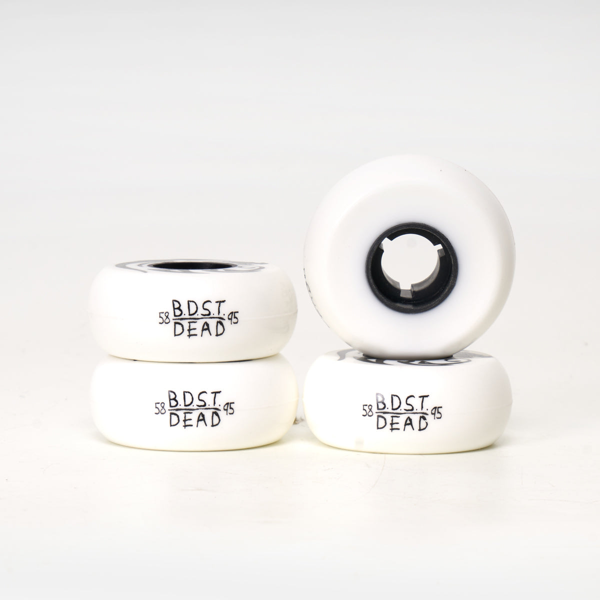 Dead X BDST 58mm 95a Skateboard Wheels - Black Dragon Skate Team Pro Wheels for Street, Park & Vert Skating - High Performance for Tricks & Speed