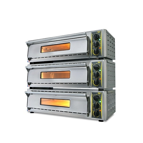 Equipex PZ4302D Commercial Pizza Oven - 1 Deck Electric Countertop Oven, 208-240V 5700W - Perfect for Pizzerias, Restaurants & Catering Businesses