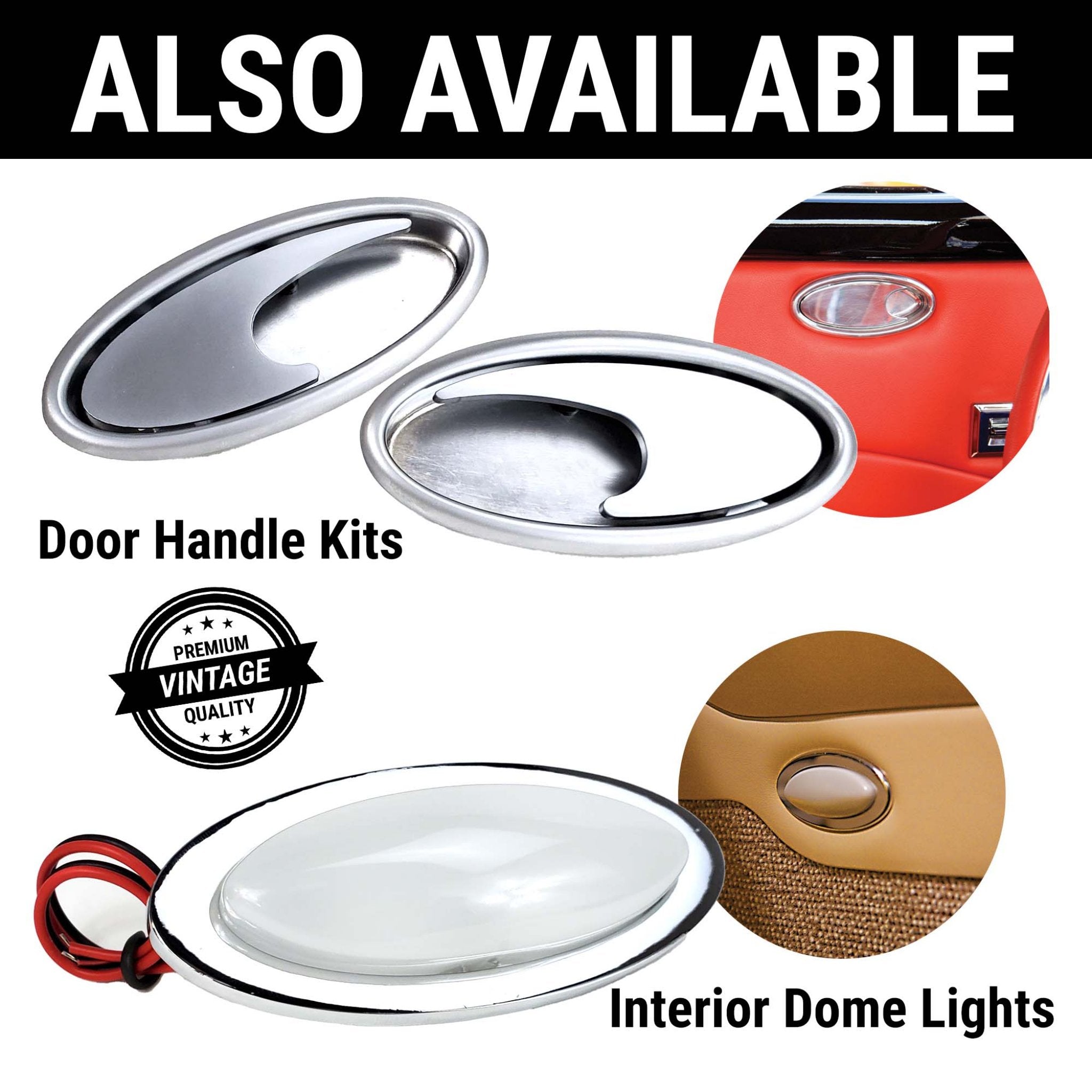1901-1907 Oldsmobile Curved Dash 12V Power Window Conversion Kit with Billet Crank Switch & Star Lever Handles - Classic Car Restoration Parts for Vintage Auto Enthusiasts