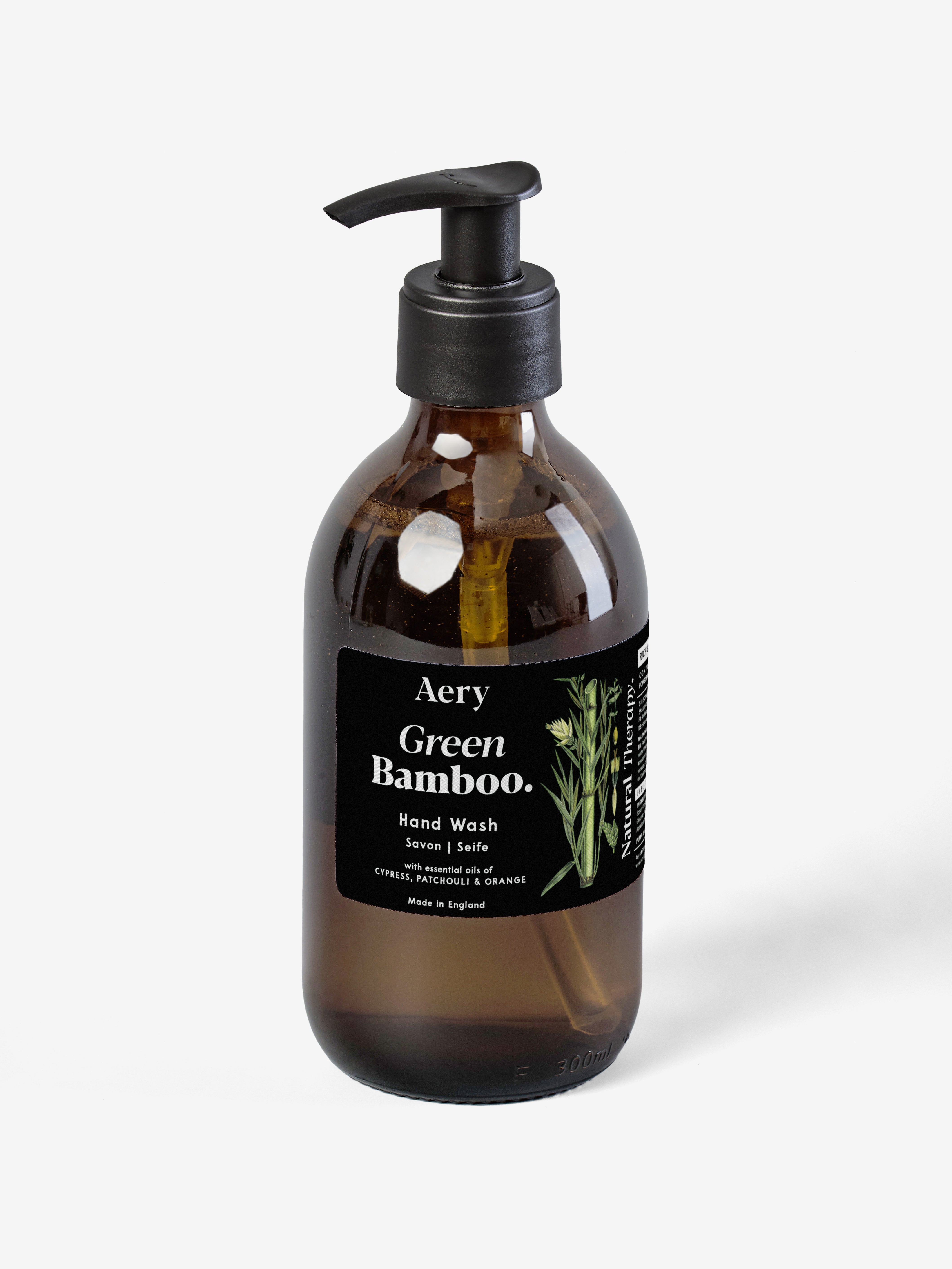 Aery Botanical Hand Wash - Green Bamboo Scent | Natural & Moisturizing | Perfect for Kitchen, Bathroom & Guest Use