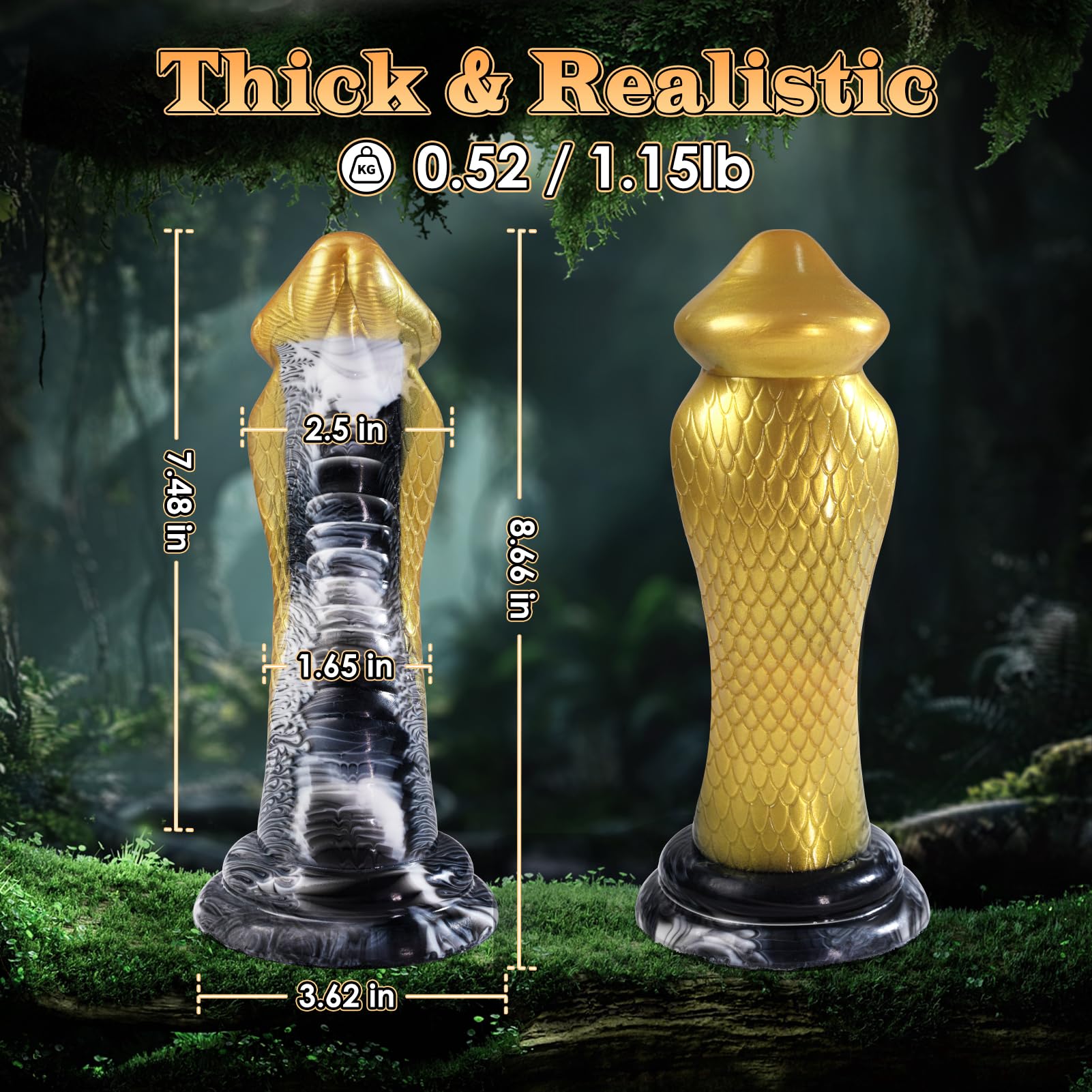 Cobra Monster Dildo - 8.66