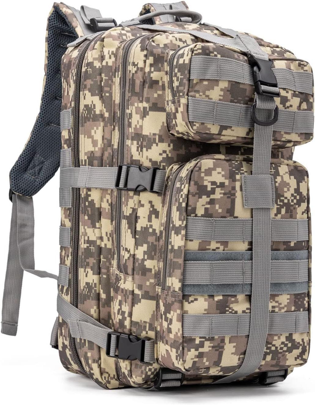 Military Tactical Backpack for Men - 40L Large 3-Day MOLLE Pack, Waterproof Durable Rucksack for Hunting, Hiking, Camping & Outdoor Adventures | Perfect for Survival Gear & Emergency Preparedness