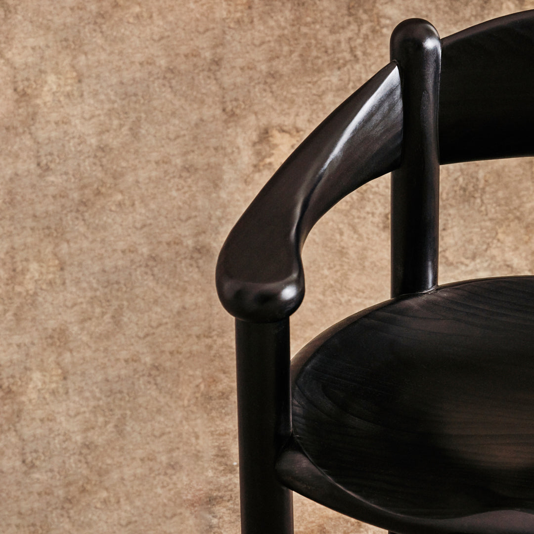 Daumiller Dining Armchair - Modern Wooden Dining Chair for Kitchen, Restaurant & Home Decor | Comfortable Seating for Dining Room & Office