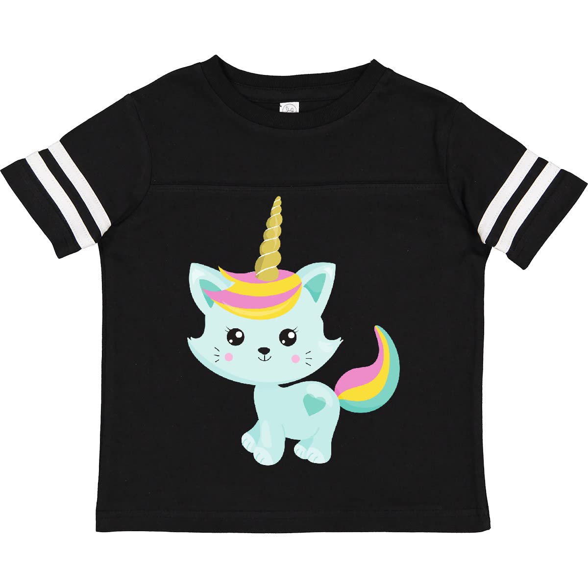Inktastic Unicorn Cat Cute Blue Kitty Youth T-Shirt - Fun Graphic Tee for Kids, Girls & Boys | Perfect for School, Playdates & Birthday Gifts