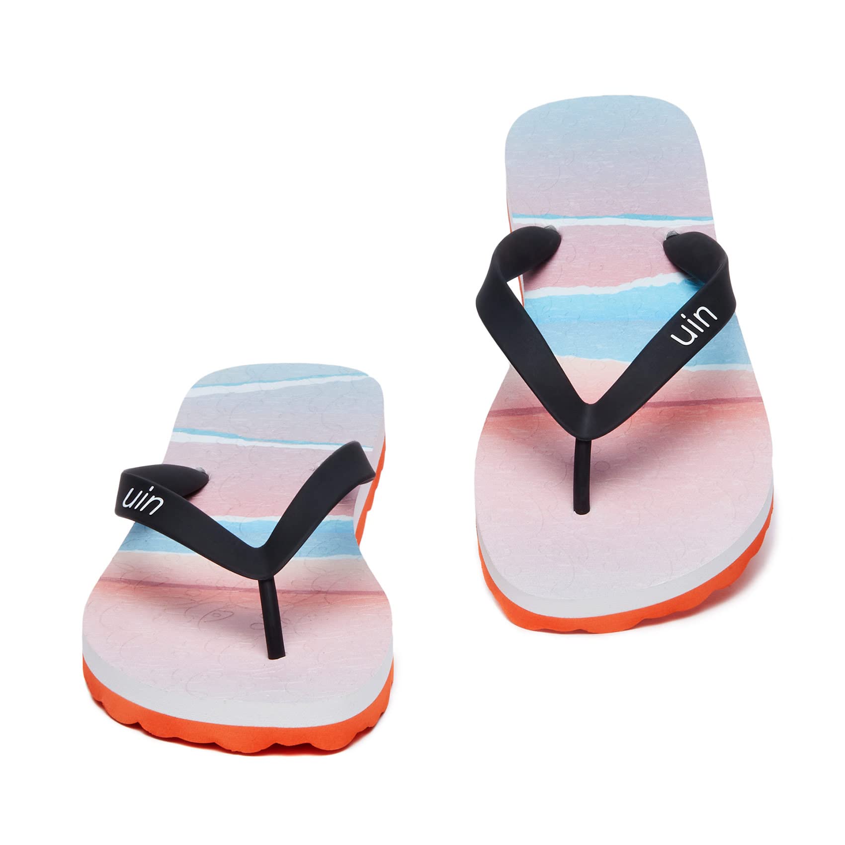 UIN Women's Flip Flops - Comfortable Non-Slip Thong Sandals for Beach, Summer & Travel - Hand-Painted Art Design - Casual Slippers for Walking, Poolside & Vacation Outfits