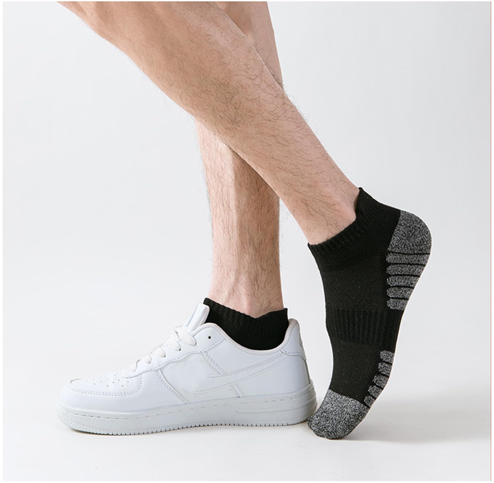20 Pairs Men's Athletic Ankle Socks - Breathable Low Cut Running Socks with Cushion & Moisture Wicking - Perfect for Sports, Gym, Travel & Everyday Wear