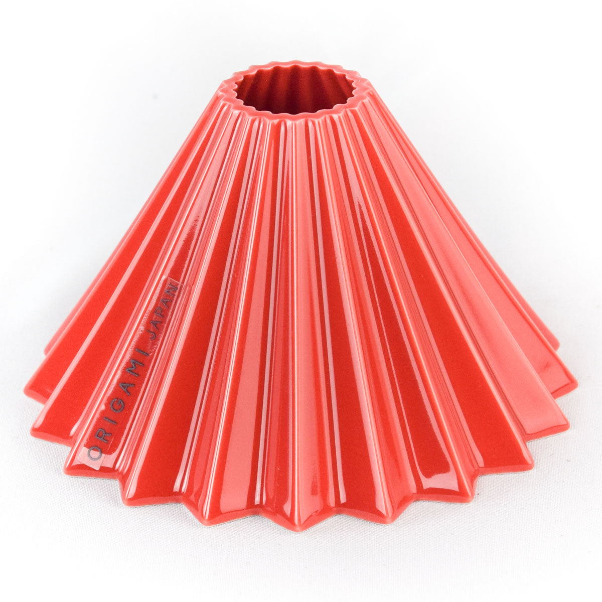 Premium ORIGAMI Coffee Dripper - Red Ceramic Pour Over Coffee Maker for Specialty Brewing | Perfect for Home, Office & Camping Coffee Lovers