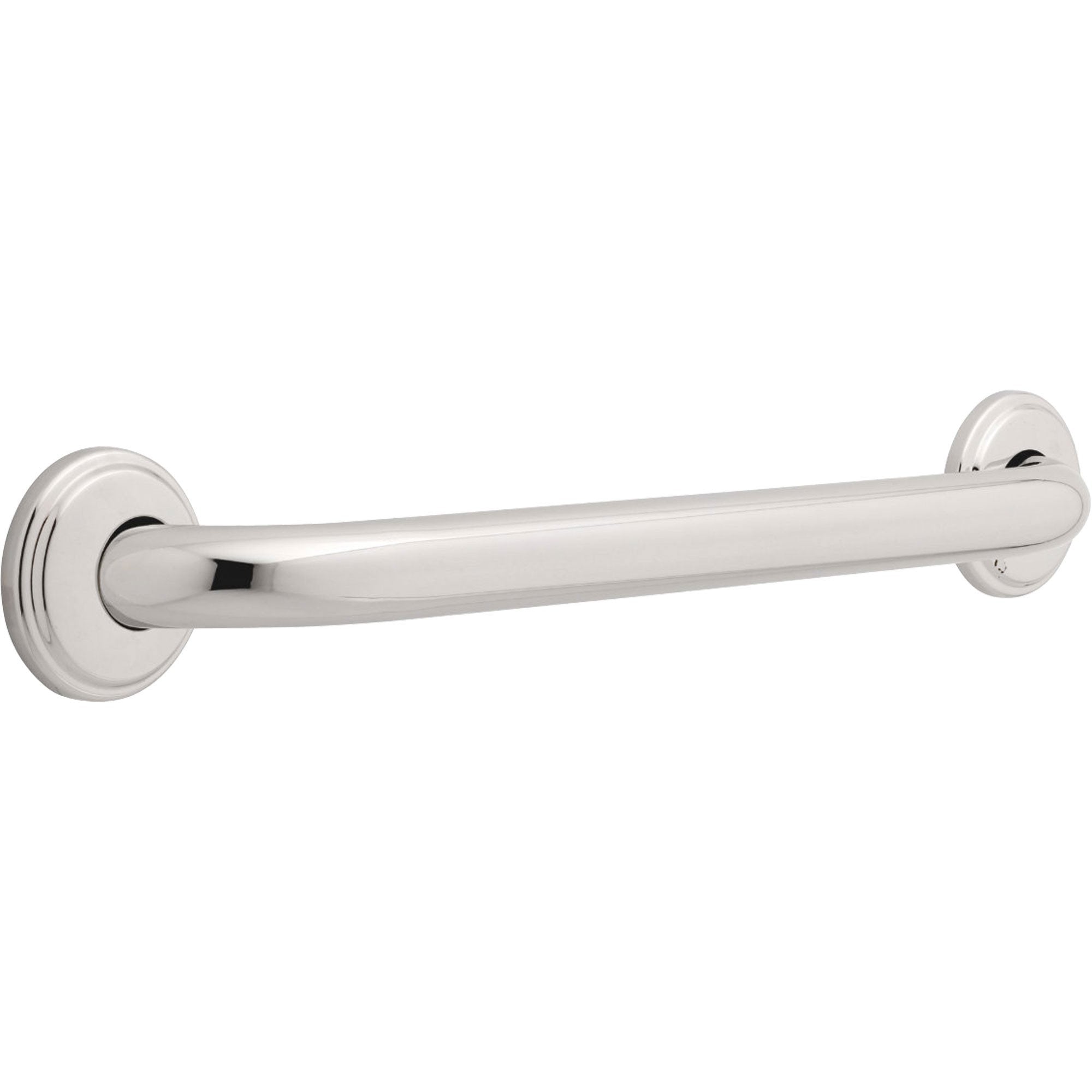 Delta 567691 1-1/4 Inch x 18 Inch Bright Stainless Steel Concealed Mount Grab Bar - ADA Compliant Bathroom Safety for Showers & Bathtubs