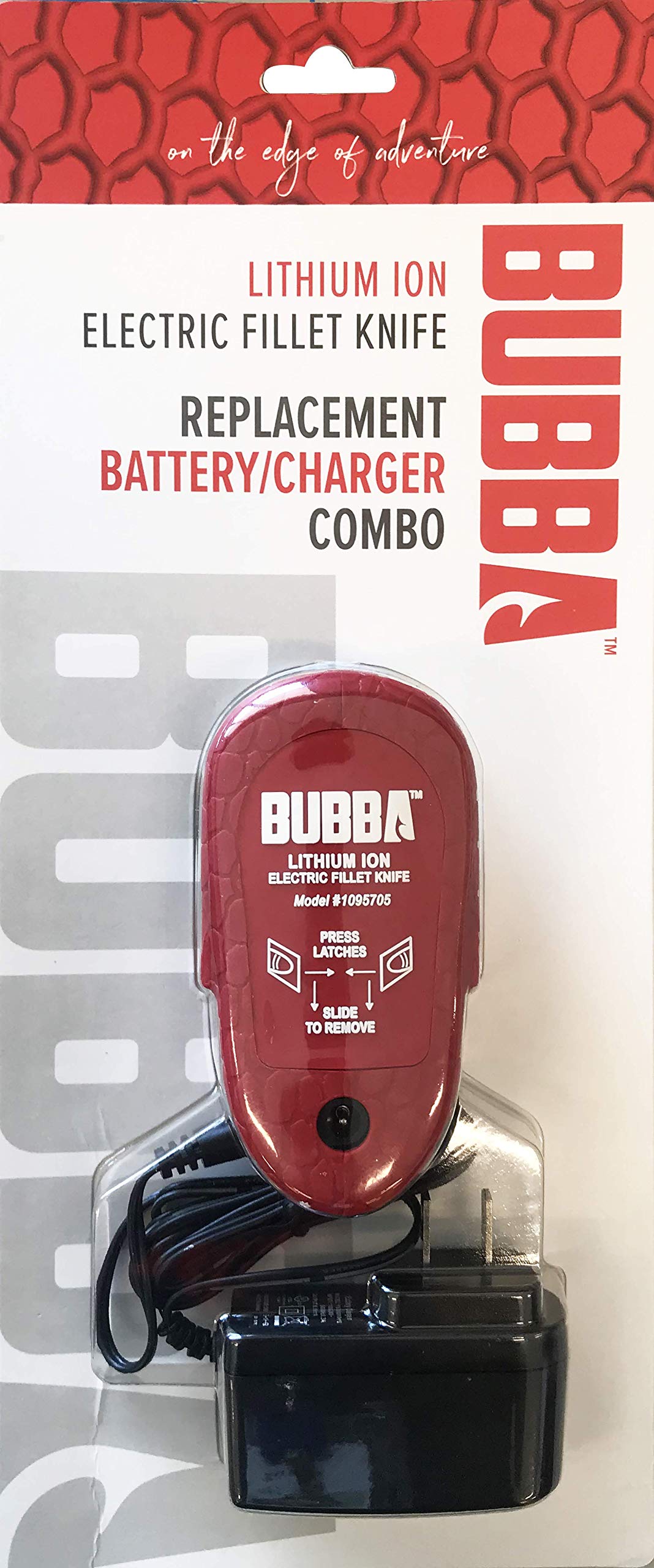 BUBBA 20V Lithium Ion Replacement Battery and Charger Combo for Cordless Power Tools - Compatible with EFK Series - Fast Charging & Long-Lasting Power - Ideal for Drills, Saws & Outdoor Power Equipment (Red)