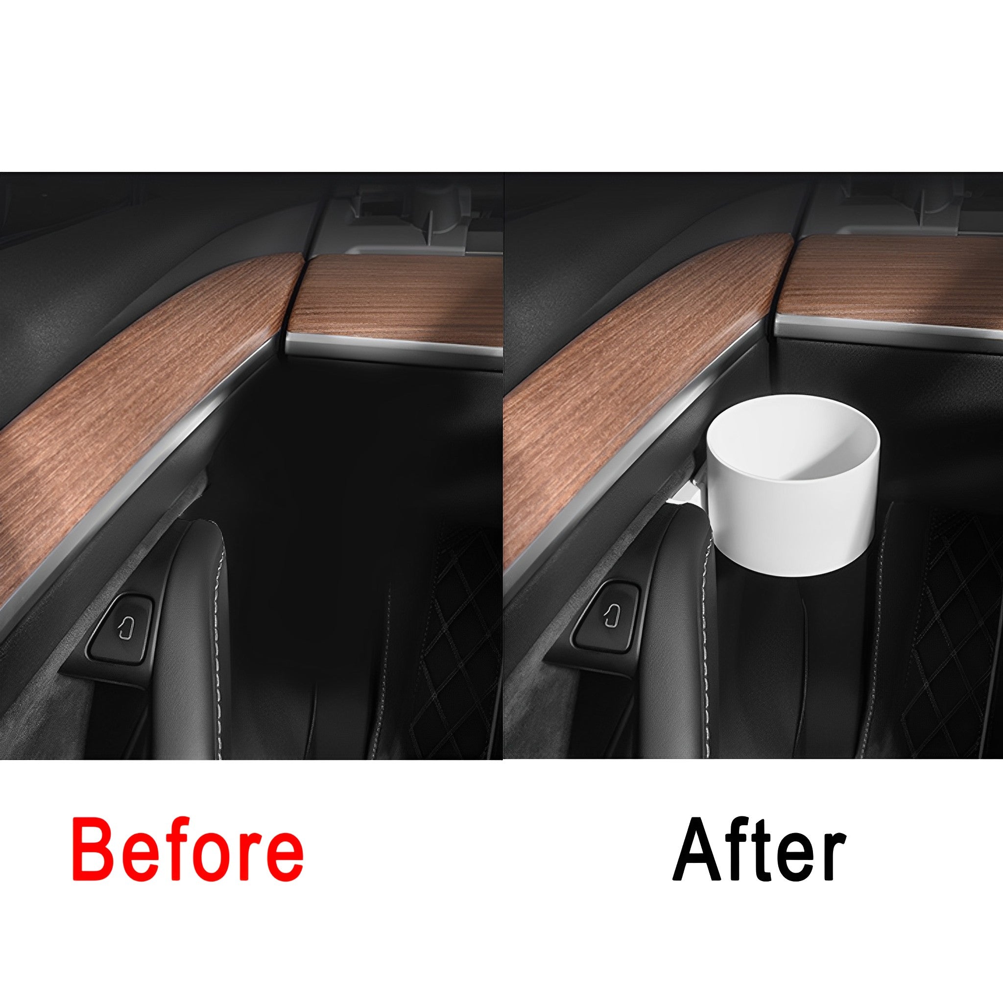 Tesla Model 3 & Y Door Cup Holder - Premium Car Accessory for Beverages | Perfect for Road Trips & Commuting