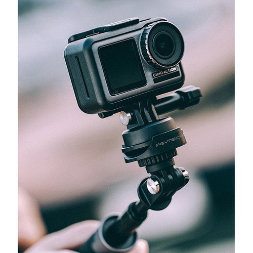 PGYTECH OSMO Action Tripod Adapter Mount - Compatible with DJI OSMO Action 3/4 Camera - Lightweight Aluminum Alloy Quick Release Plate - Perfect for Vlogging, Travel & Outdoor Adventure Photography
