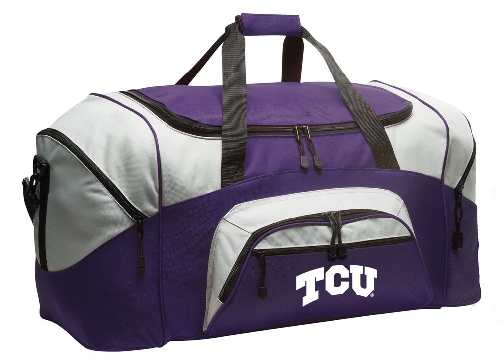 TCU Duffle Bag - Texas Christian University Purple Gym & Travel Duffel Bag for Sports, Workout, and Weekend Getaways