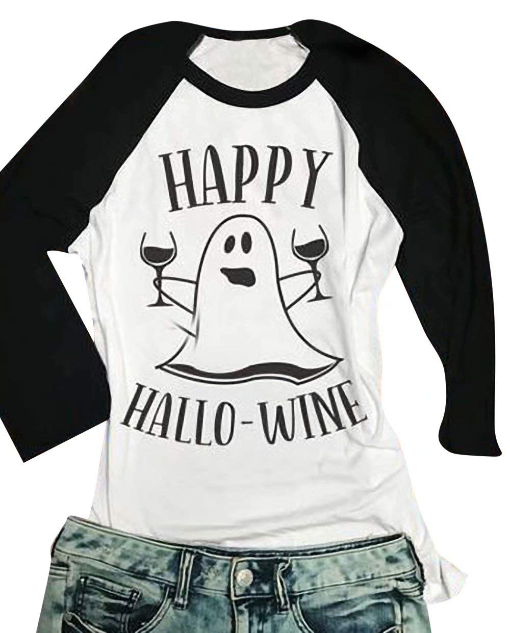 Halloween Squad T-Shirt for Women - Horror Movie Graphic Tee with Short Sleeves - Perfect for Halloween Parties, Scary Movie Nights & Friend Gatherings