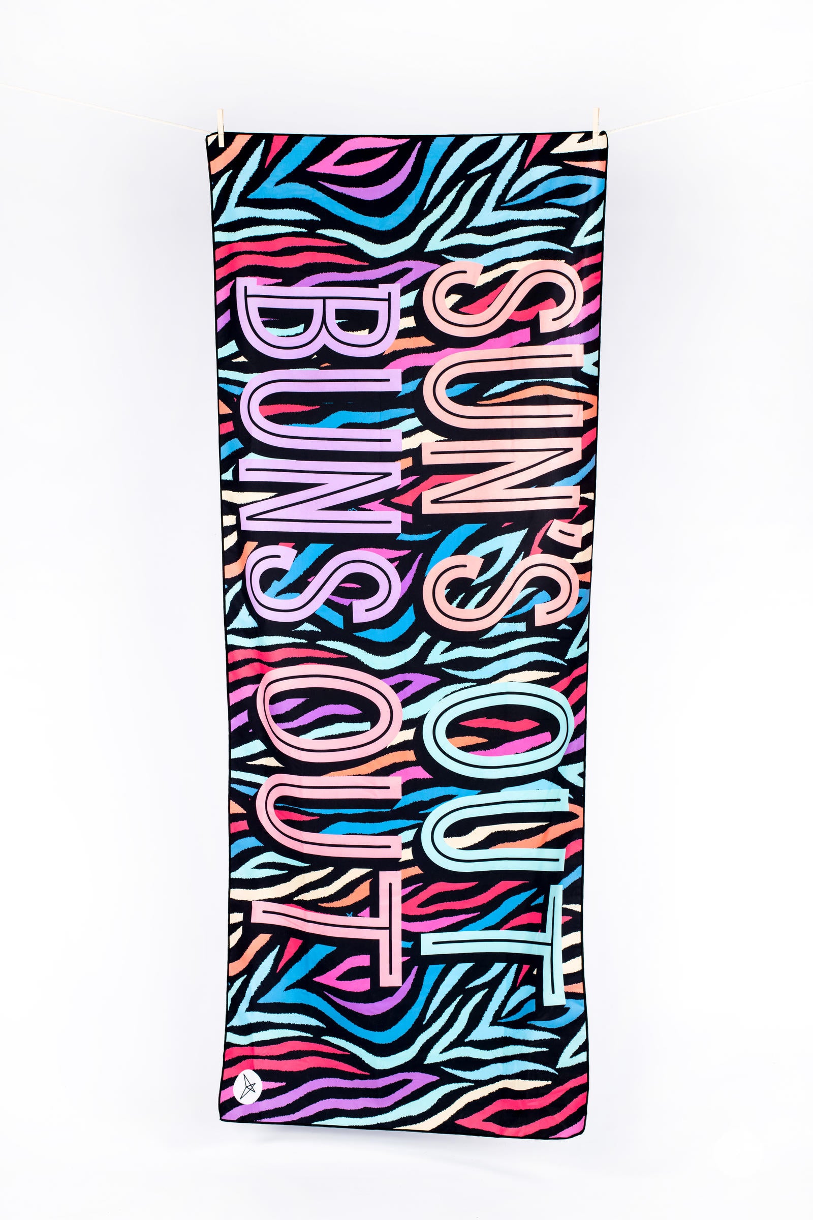 Sun's Out Buns Out Beach Towel - Large Soft Quick-Dry Sand-Free Towel for Pool, Beach, Yoga & Outdoor Activities