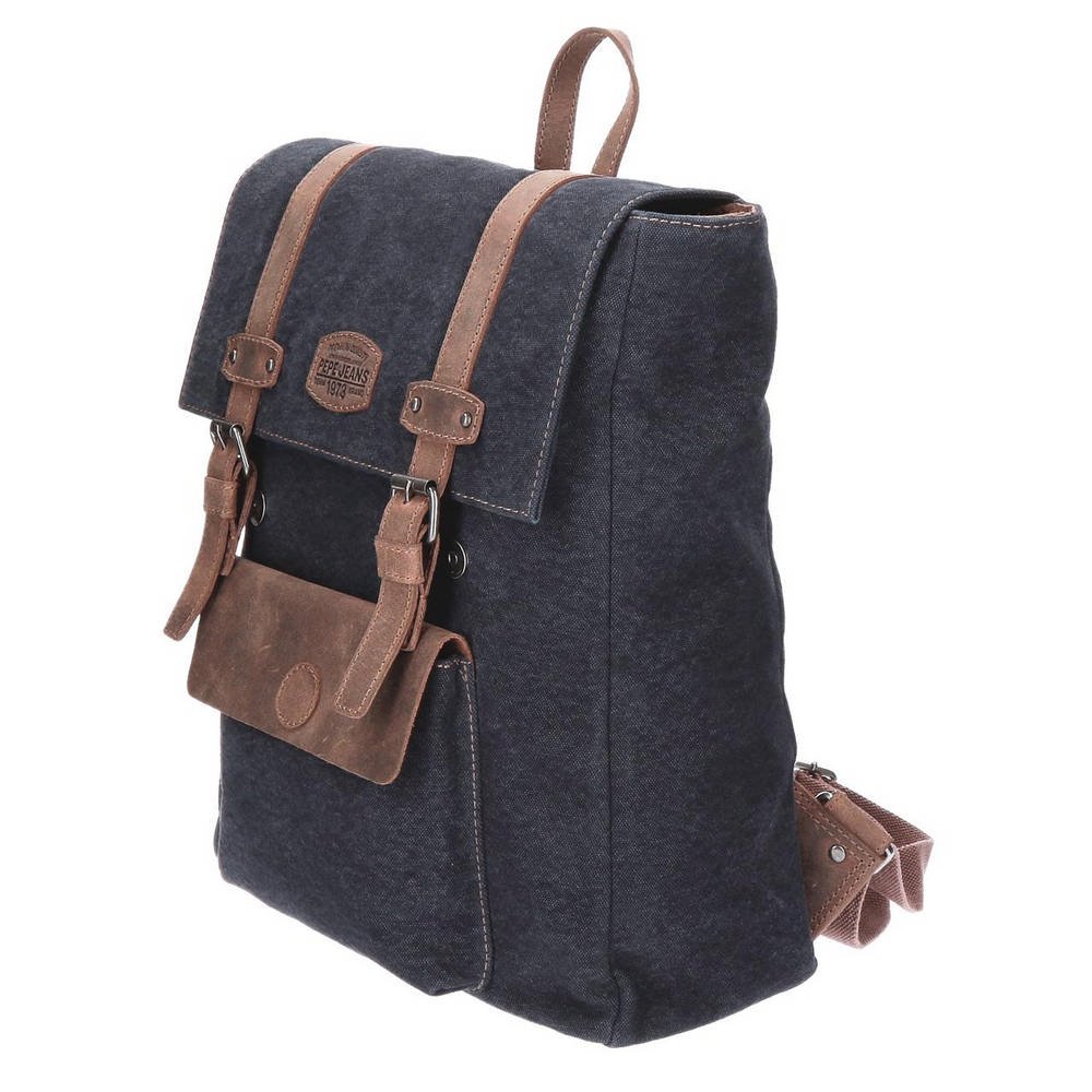 Pepe Jeans Horse Blue Laptop Backpack for Men & Women - 15.6 Inch Waterproof Travel Backpack with USB Charging Port - Perfect for Work, School, College and Business Trips