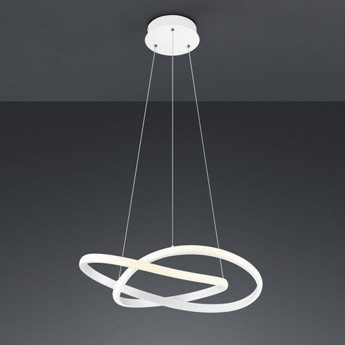Modern LED Pendant Light - Matte Black/White/Nickel Finish for Kitchen, Dining Room & Bedroom Lighting