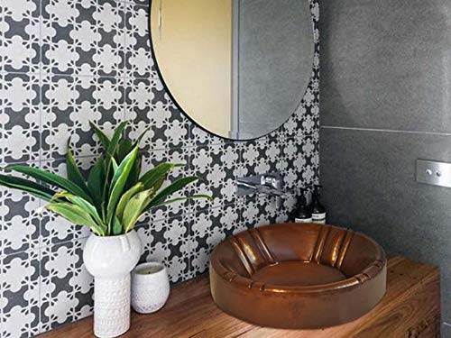 VVF175-L-MA Matte Copper Round Vessel Sink - 5 x 17 x 17 Inch Bathroom Vanity Sink - Modern Farmhouse & Rustic Bathroom Decor - Perfect for Powder Rooms, Guest Baths & Luxury Home Renovations