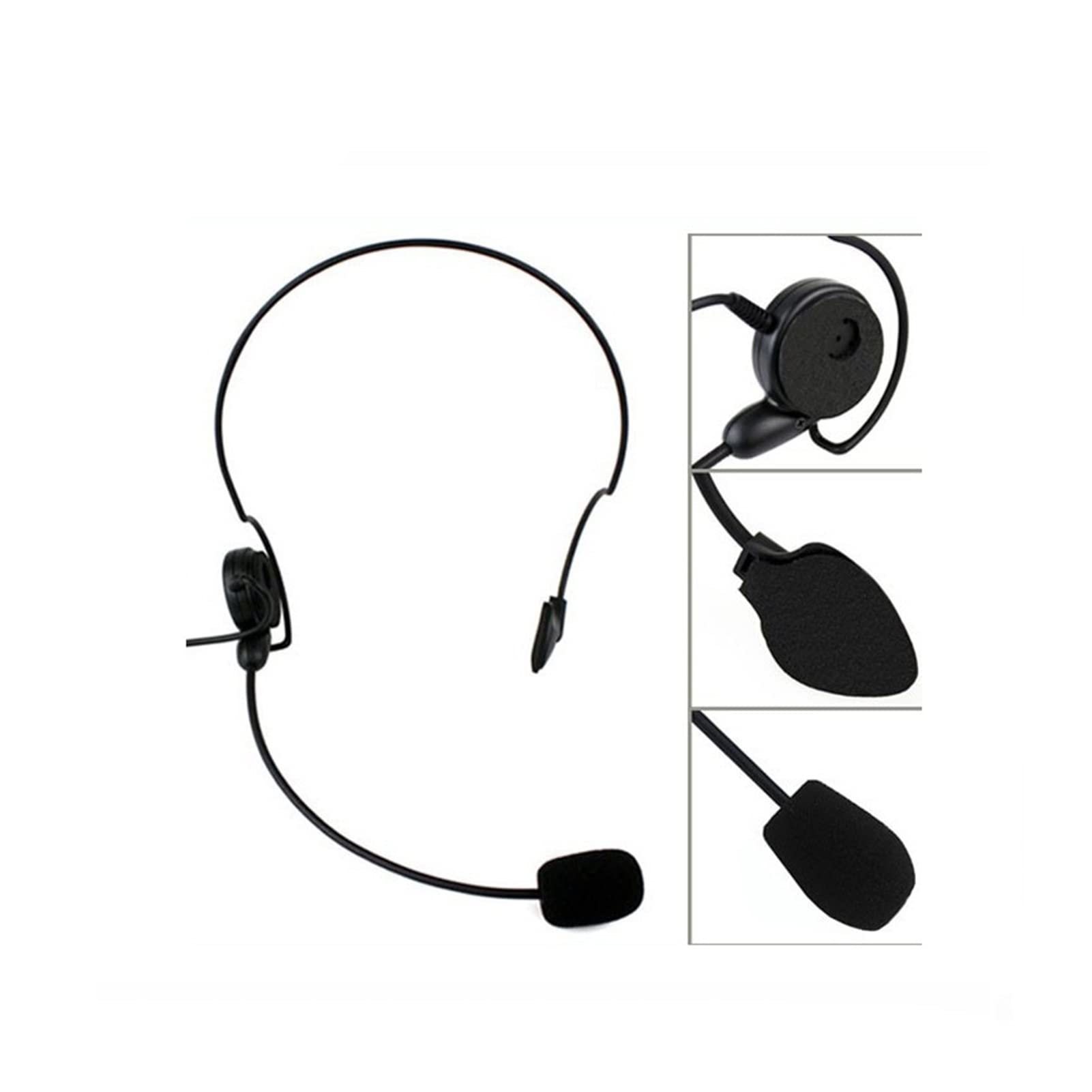 ARSMI Two-Way Radio Headset with Finger PPT Push-to-Talk - Compatible with Baofeng UV-5R, Kenwood TK-208, TK-220, TK-240, TK-240D & More Walkie-Talkies - Ideal for Security, Construction & Outdoor Adventures