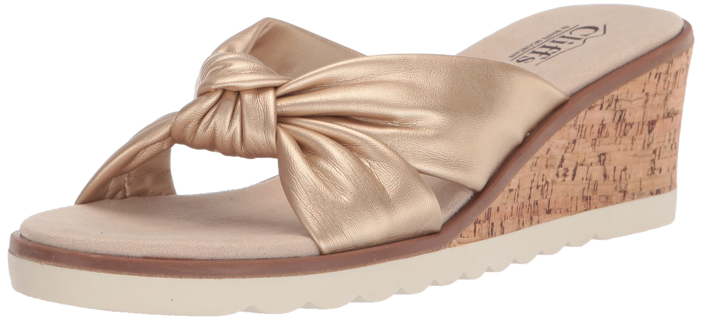 White Mountain Adrielle Women's Wedge Sandal - Comfortable Summer Walking Shoes