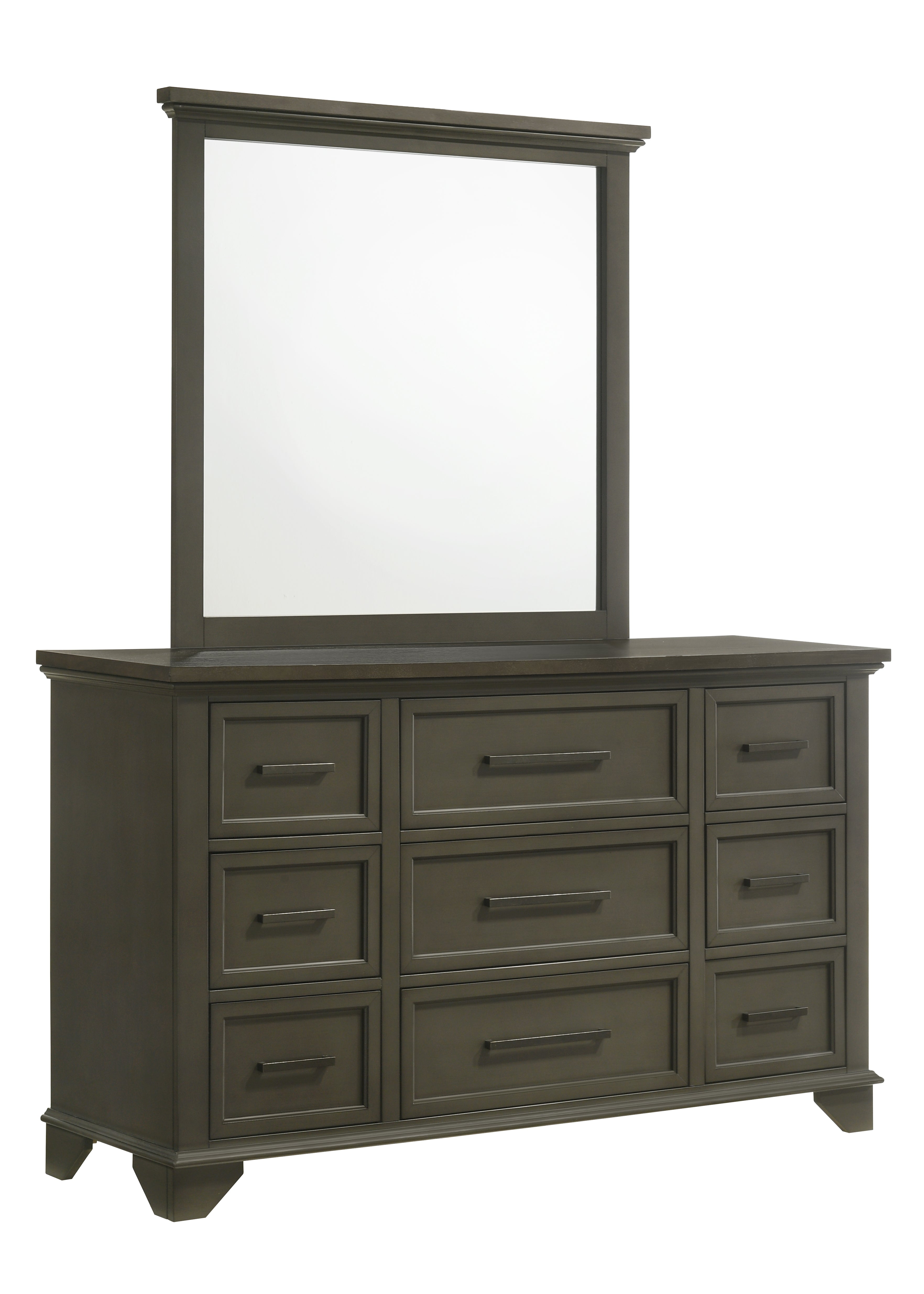Abigail Mirror Grey - Elegant Full-Length Wall Mirror for Bedroom, Living Room, and Entryway Decor