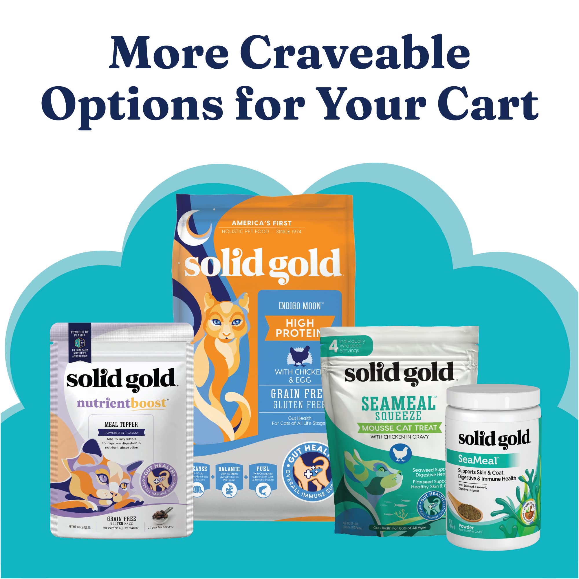 Premium Solid Gold Wholesome Selects Wet Cat Food with Chicken Liver Chunks - Grain-Free Canned Cat Food for Adult & Senior Cats, 24-Pack - Perfect for Weight Management & Picky Eaters