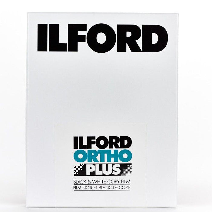 Ilford Ortho+ 8x10 Sheet Film - 25 Sheets for Professional Black & White Photography | Perfect for Studio Portraits, Landscape, and Fine Art Photography