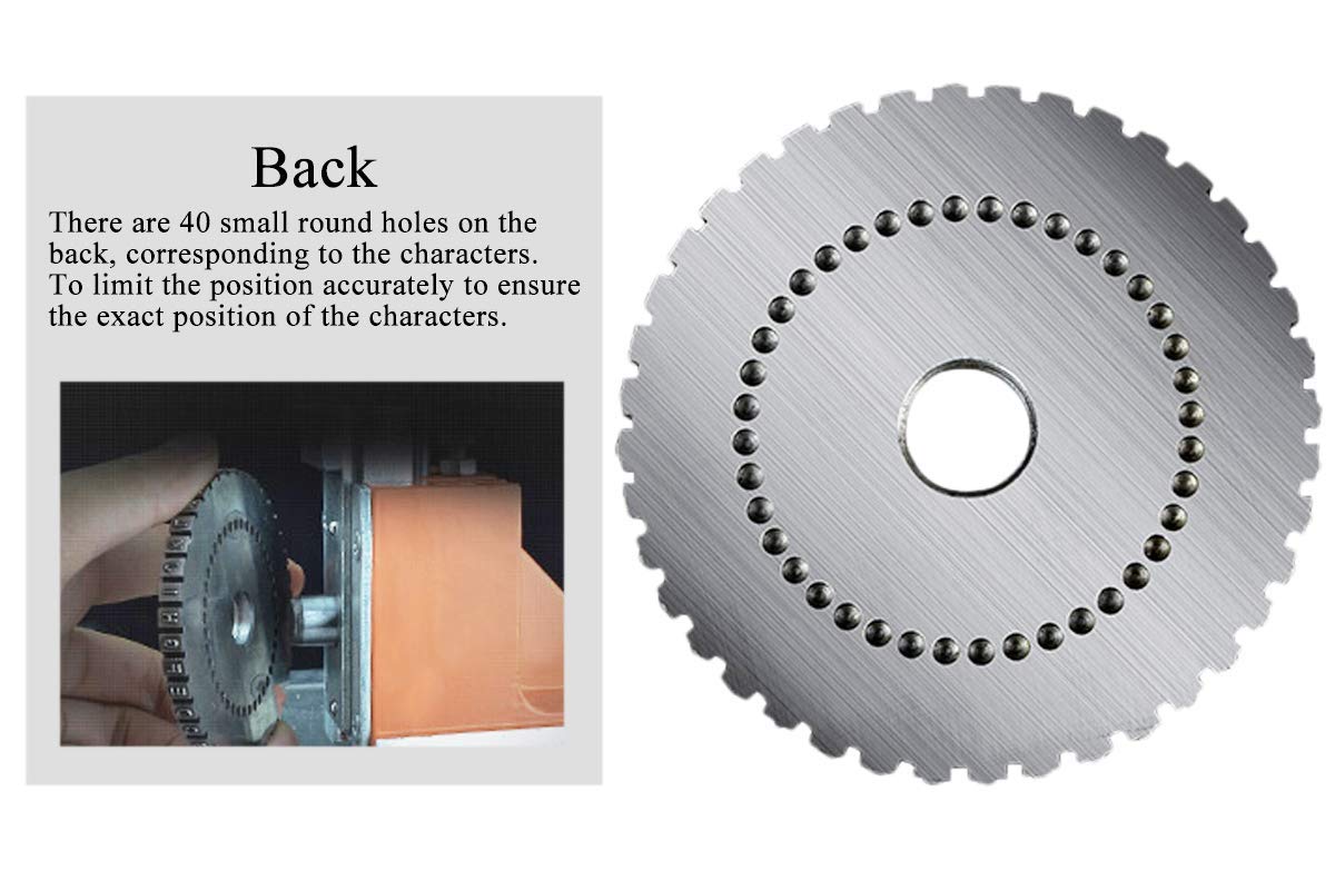 Custom Metal Nameplate Stamping Machine - Codeword Plate for Engraving & Labeling (2/2.5/3/4/5/6 Inch Sizes) - Perfect for Industrial Equipment, Tool Identification & DIY Projects