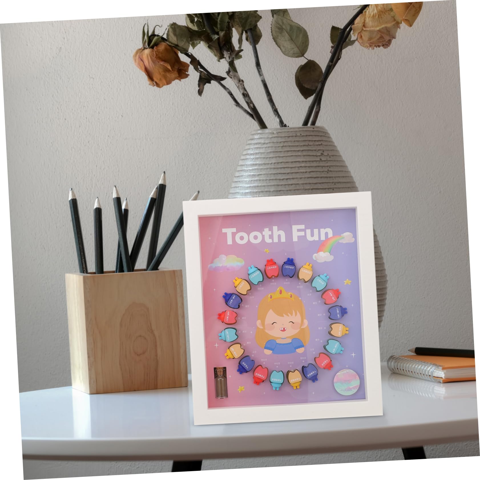 KOMBIUDA Teeth Storage Box Set - Kids Tooth Holder Case for Baby Teeth & Fetal Hair Keepsake - Perfect for Organizing and Preserving Children's First Teeth & Special Memories