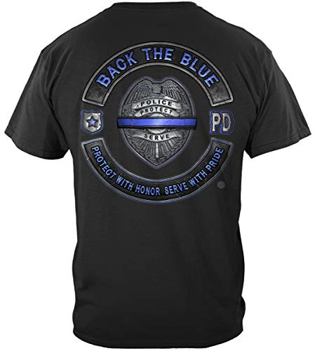 0001-back the Blue Law Enforcement Blue Lives Mater Serve and Protect