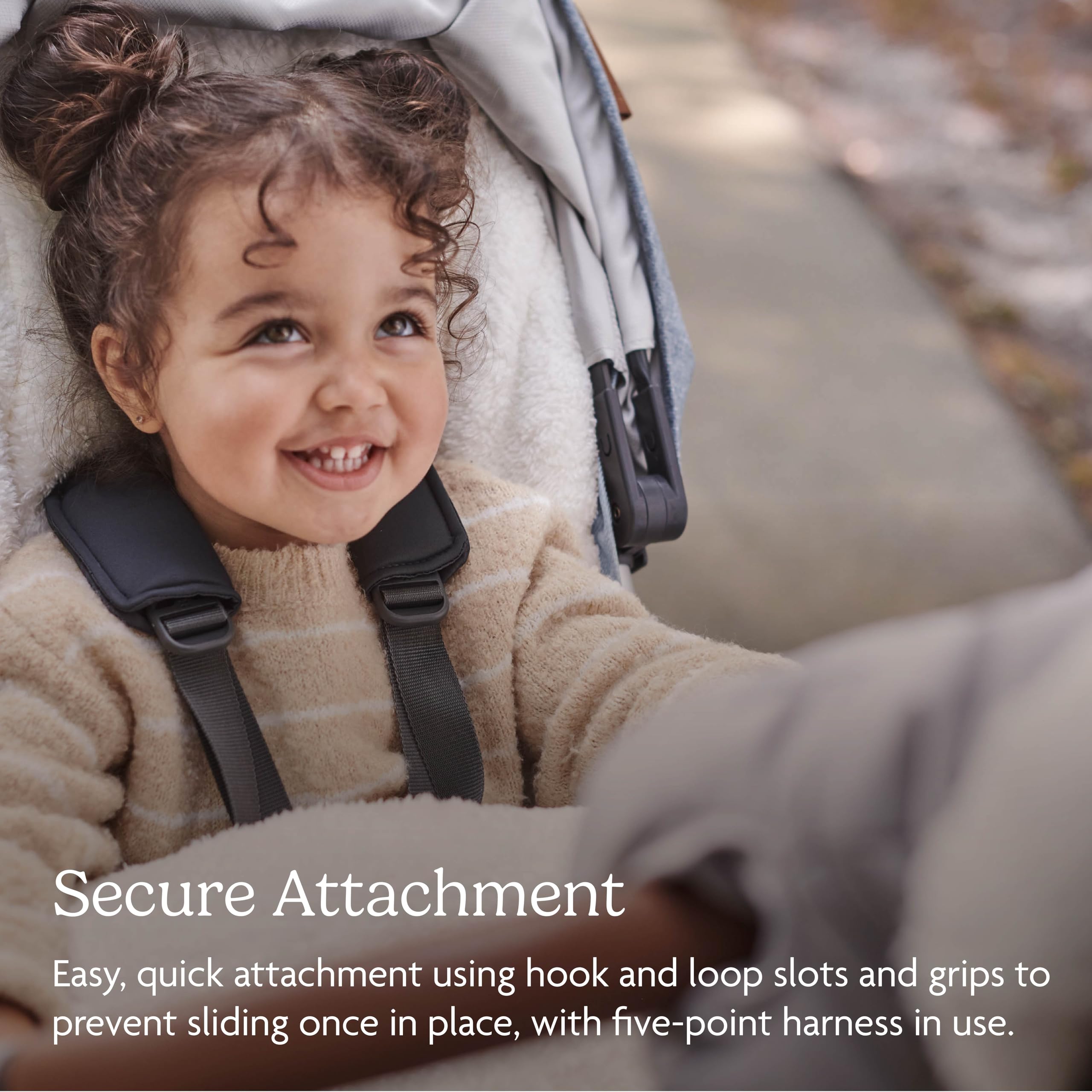 UPPAbaby CozyGanoosh Footmuff - Ultra Soft Weatherproof Stroller Accessory for UPPAbaby Vista/Cruz/Mesa - Winter Stroller Cover with Easy Attachment - Perfect for Cold Weather Walks & Outdoor Adventures - Savannah (Pearl Gray Jacquard)