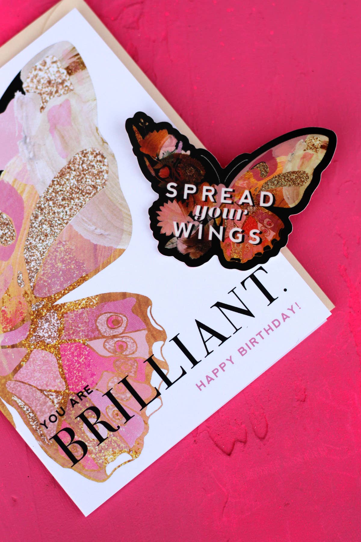 Spread Your Wings Butterfly Sticker - Waterproof Vinyl Decal for Laptops, Cars, Windows & DIY Crafts - Perfect for Home Decor, Scrapbooking & Gifts