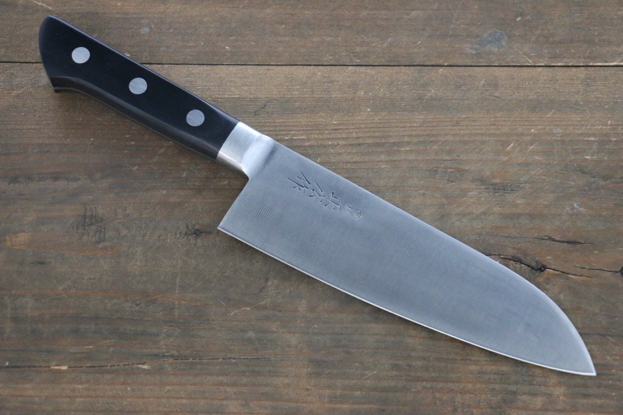 Masahiro Japanese Steel Santoku Knife 175mm - Professional Chef's Knife for Slicing, Dicing & Mincing - Perfect for Home Kitchen & Restaurant Use