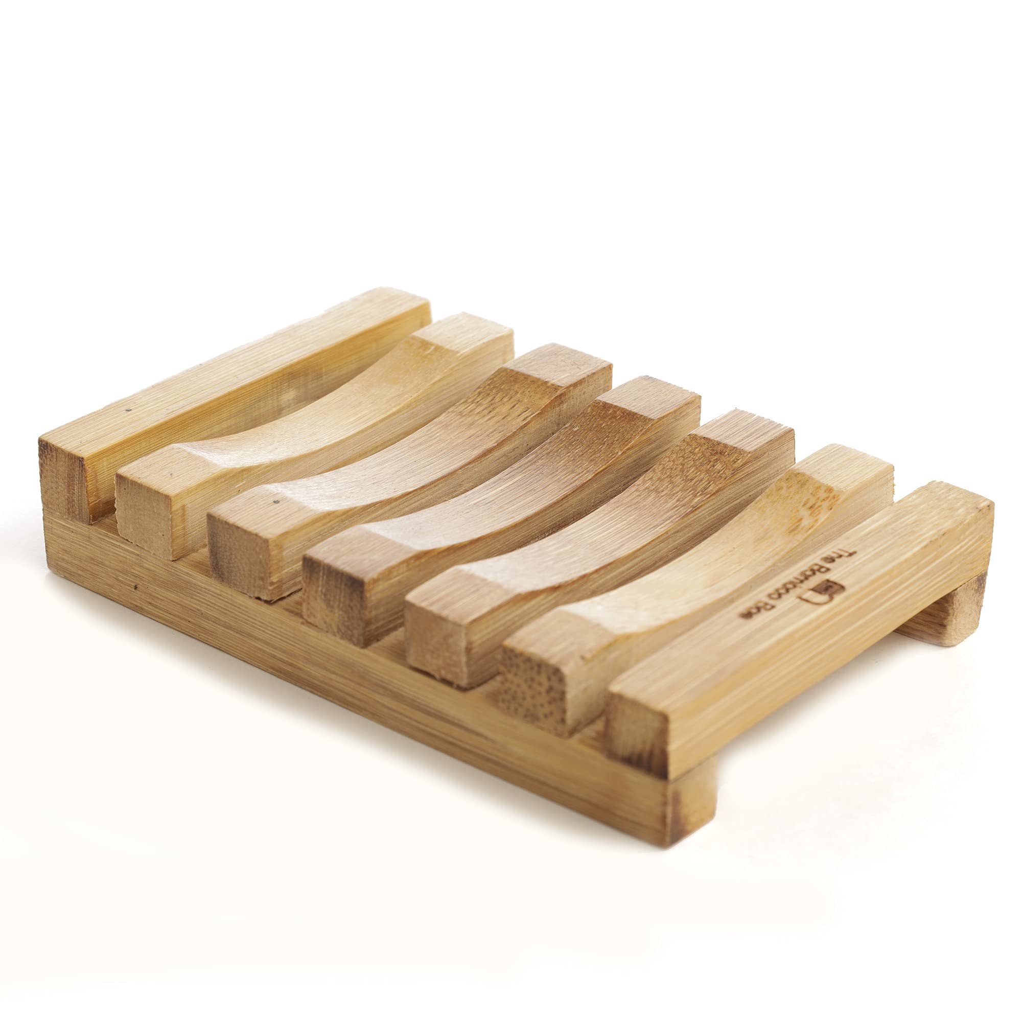 Handmade Bamboo Soap Tray - Natural Wooden Soap Dish & Sponge Holder | Organic Bathroom Organizer | Eco-Friendly Shower Accessory | Perfect for Bathroom, Kitchen & Vanity | Made in India